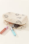 Zenana Smiley Face Corduroy Cosmetic Pouch