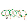 Green Bead Fashion Charm Bracelets