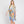 DIONA J HAND DRAWN WATERCOLOR TROPICAL LEAVES KIMONO ONE SIZE COLOR BLUE