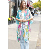DIONA J FLORAL PRINT KIMONO ONE SIZE MULTICOLOR