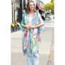 DIONA J FLORAL PRINT KIMONO ONE SIZE MULTICOLOR