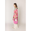 DIONA J FLORAL PRINT KIMONO ONE SIZE COLOR PINK