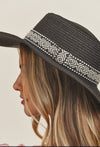 TRIBAL BAND FLAT TOP SUN HAT