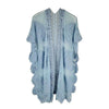 DIONA J ELEGANT LACE KIMONO ONE SIZE COLOR BLUE
