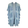 DIONA J ELEGANT LACE KIMONO ONE SIZE COLOR BLUE