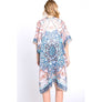 DIONA J MANDALA BOHO PRINTED KIMONO CARDIGAN ONE SIZE PINK