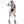 Referee Babe 4 Pc Black & White Striped Front Zip Cosplay Women Costume Size S/M