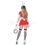 Rabbit Wonderland 5 Pc Short Sleeve Crop Multicolor Halloween Costume Size S/M