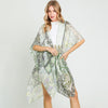 DIONA J PAISLEY FLOWER PRINT KIMONO CARDIGAN ONE SIZE COLOR LEMON