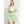 DIONA J FRONT ROPE FLOWER KIMONO ONE SIZE COLOR GREEN