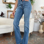 Judy Blue Full Size Mid-Rise Waist Straight Jeans