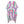 DIONA J ABSTRACT PRINT KIMONO ONE SIZE COLOR FUCHSIA