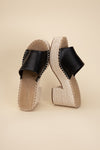 LOCK-1 ESPADRILLE MULE HEELS