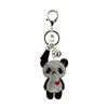 RHINESTONE PANDA KEYCHAIN WITH TASSEL