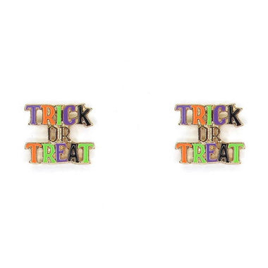 Halloween Trick or Treat Stud Earring
