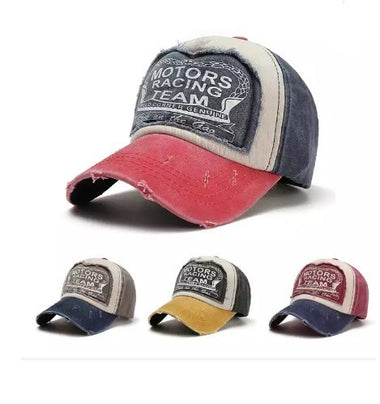 Washed Distressed Cotton Baseball Caps