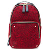 DIONA J SOFT TEXTURED ZIPPER HANDLE BACKPACK COLOR RED