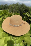 RAFFIA FRINGE FLOPPY SUN HAT