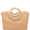 DIONA J MODERN WOVEN TOTE BAG ONE SIZE COLOR KHAKI