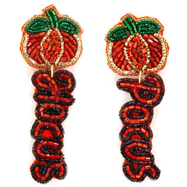 Pumpkin Seed Bead Hocus Pocus Earring