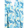 DIONA J FRONT ROPE FLOWER KIMONO ONE SIZE COLOR BLUE