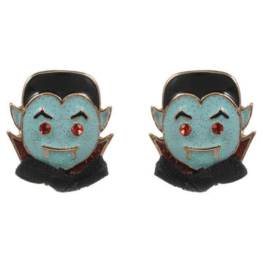 Halloween Dracula Shaped Enamel Post Earring