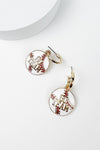 SPORTS BALL ENAMEL HOOP EARRING