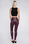 High Rise Faux Leather Leggings