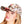 Peach Monogram Flower Cap