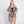 DIONA J GEOMETRIC TRIM TIE DYE PRINT KIMONO CARDIGAN ONE SIZE COLOR NAVY