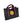 smile bucket cross bag- multi pocket Black OS