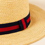 DIONA J STRAW BAND FLAT HEAD SUN HAT ONE SIZE COLOR NATURAL