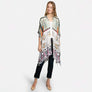 DIONA J FLORAL GEO MIXED PRINT KIMONO ONE SIZE COLOR GREEN