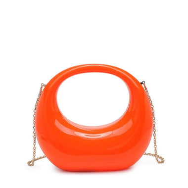 DIONA J WOMEN'S FASHION TRAVE EVENING STYLISH PARTY TOP HANDLE BAG COLOR ORANGE