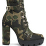 Palmetto Camouflage Ankle Boots