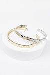 WAVE METAL CUFF BANGLE BRACELET