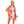DIONA J TIE DYE FASHIONABLE KIMONO COVER UP CARDIGAN ONE SIZE COLOR RED