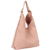 DIONA J SMOOTH SHOULDER HOBO BAG ONE SIZE COLOR BEIGE