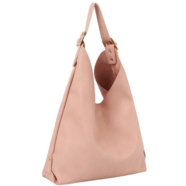 DIONA J SMOOTH SHOULDER HOBO BAG ONE SIZE COLOR BEIGE