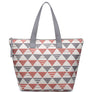 DIONA J MONOGRAM TEXTURE TOTE BAG COLOR GREY MULTICOLOR