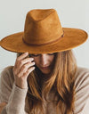 SUEDE VEGAN PANAMA HAT