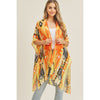 DIONA J TRIBAL PATTERN KIMONO CARDIGAN ONE SIZE COLOR YELLOW