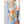 DIONA J HAND DRAWN WATERCOLOR TROPICAL LEAVES KIMONO ONE SIZE COLOR BLUE