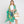 DIONA J HAND DRAWN WATERCOLOR TROPICAL LEAVES KIMONO ONE SIZE COLOR GREEN