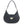 Shoulder Handbag Black Flap Rounded Bag for Women