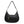 Shoulder Handbag Black Flap Rounded Bag for Women