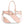 Tote Pink and White Stripe Handbag for Women