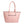 Tote Pink and White Stripe Handbag for Women