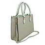Purse Green Pebble Grain Satchel Handbag for Women