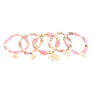 Pink Bead Elephant Charm Bracelets